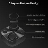 ENKAY Aluminium Alloy Tempered Glass Lens Cover Film For iPhone 14 / 14 Max, For iPhone 14 / 14 Plus
